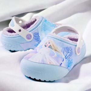 CROCS Shoes Disney Frozen Girls Crocs Lined Faux Fur Fun